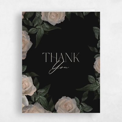 Multi-Colored Wedding Thank You - Poet Portrait
