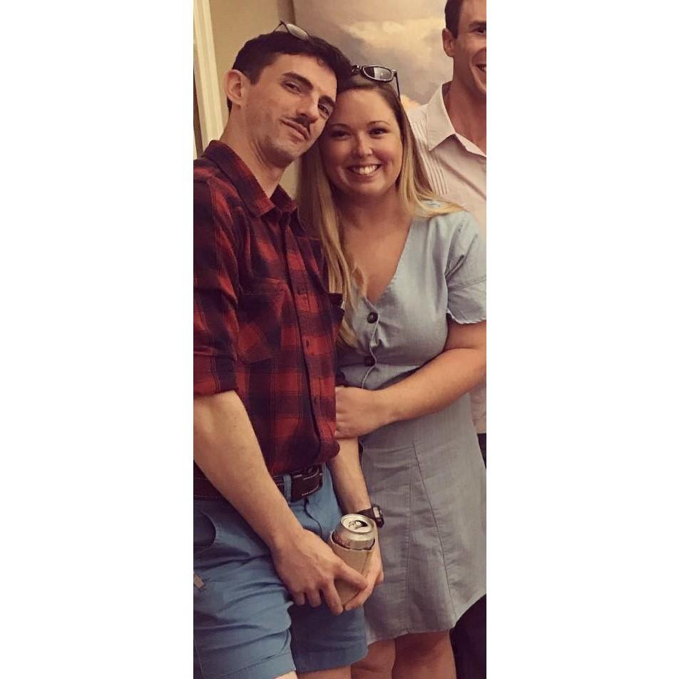 At a hometown shower!