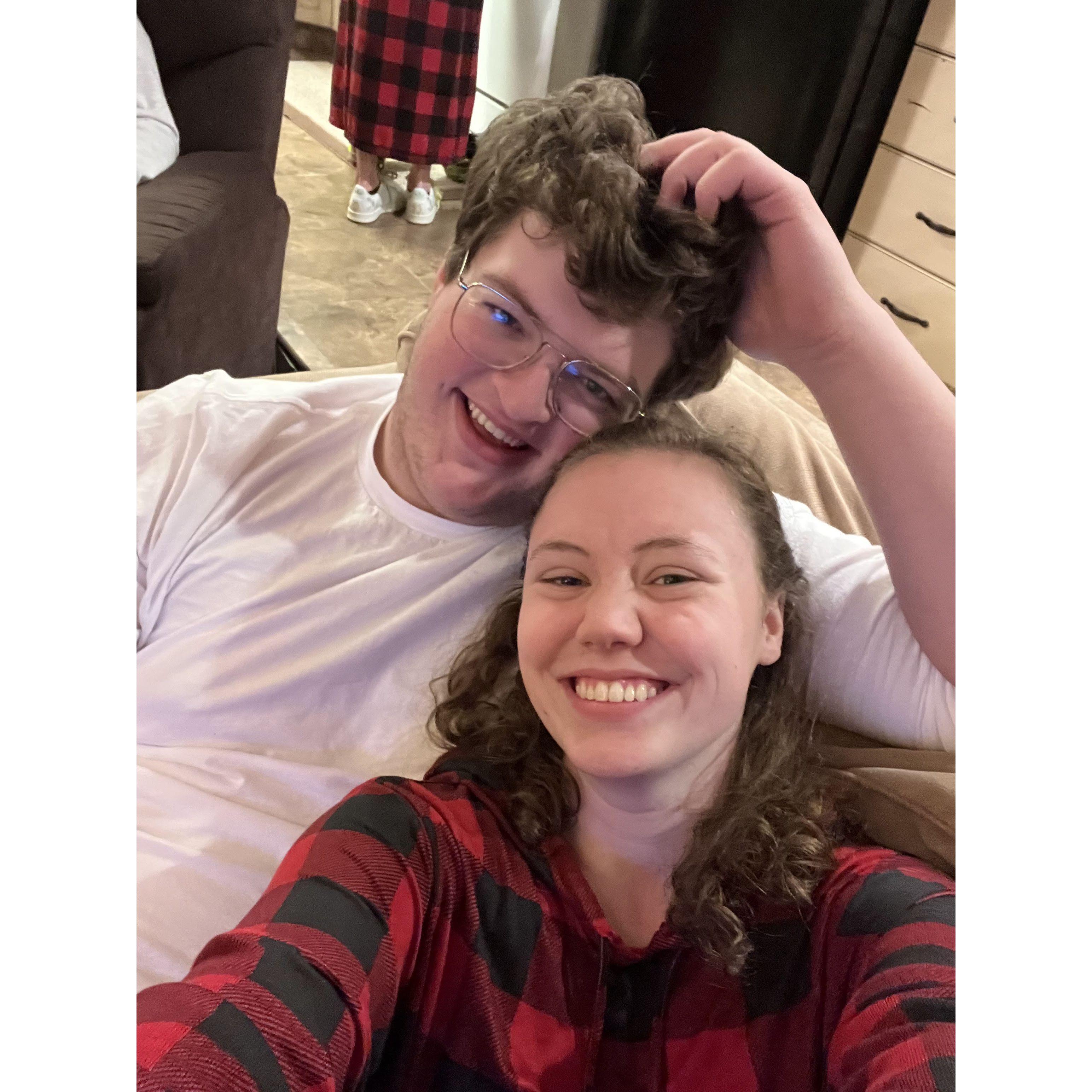 Our first Christmas together.