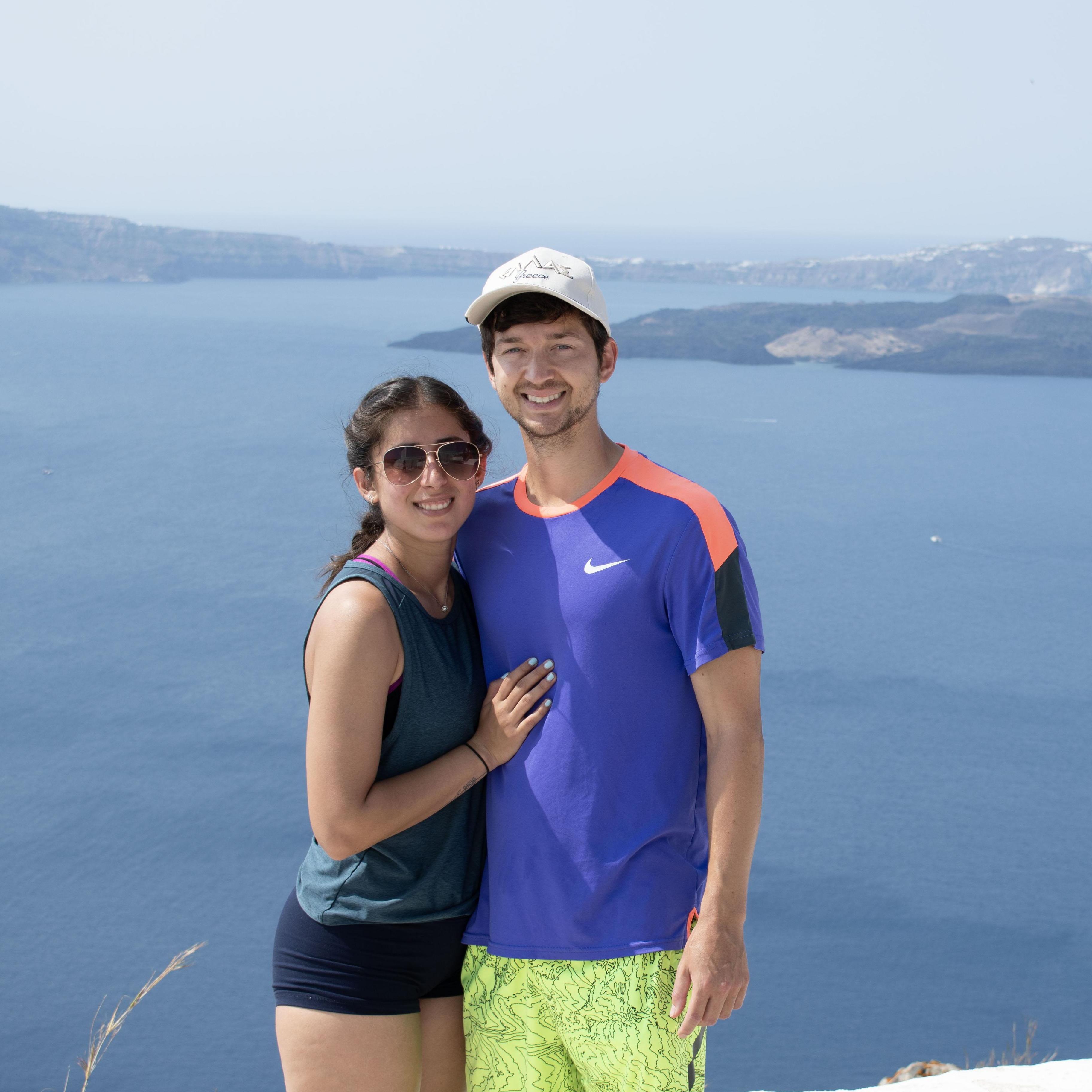 We were in Santorini with the Fechter family on vacation, and before Corey and I made our way to Rome!
