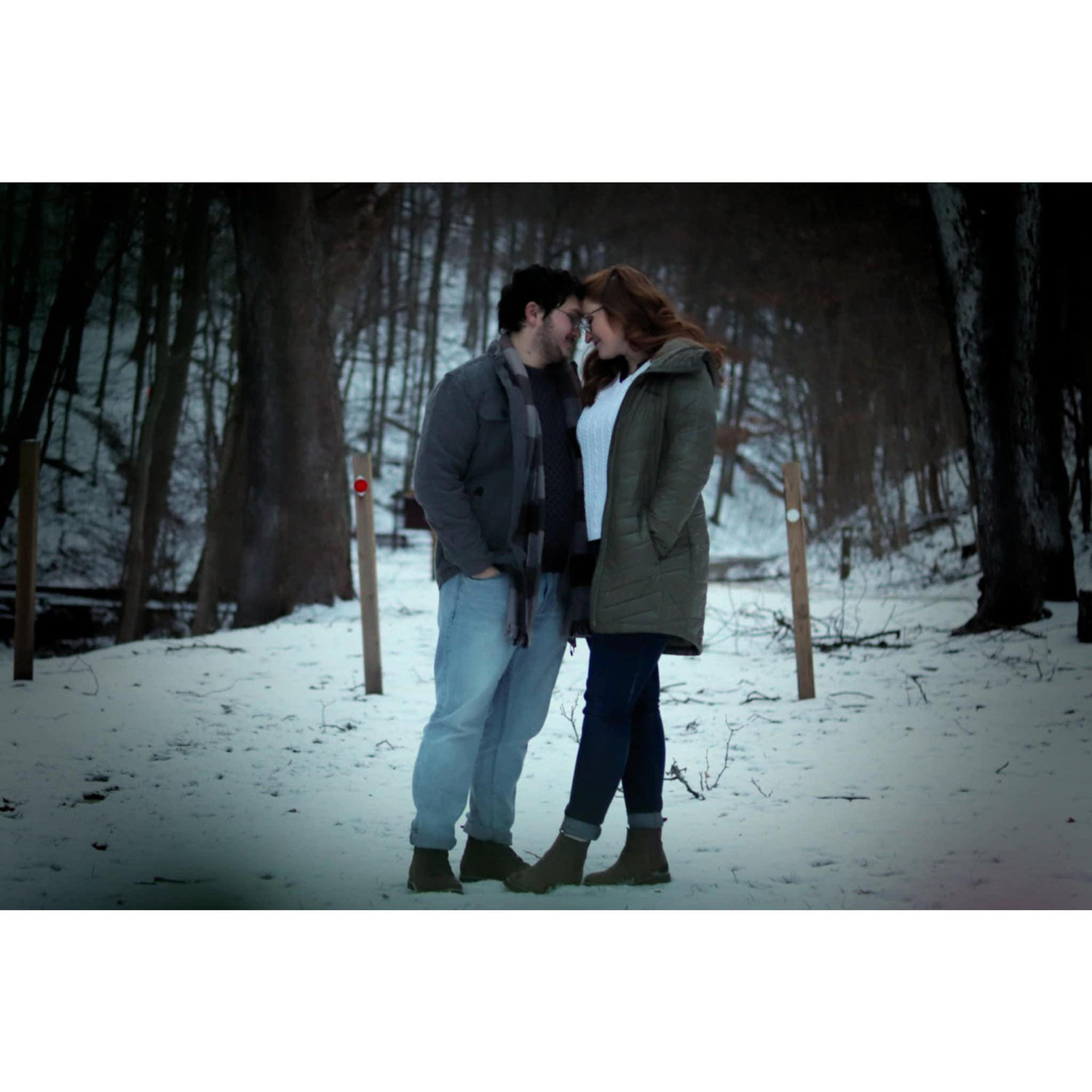 (2025) We took engagement pictures in the snow