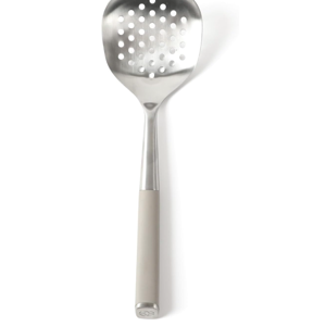 Calphalon Edge Stainless Steel Slotted Spoon/Skimmer - Taupe