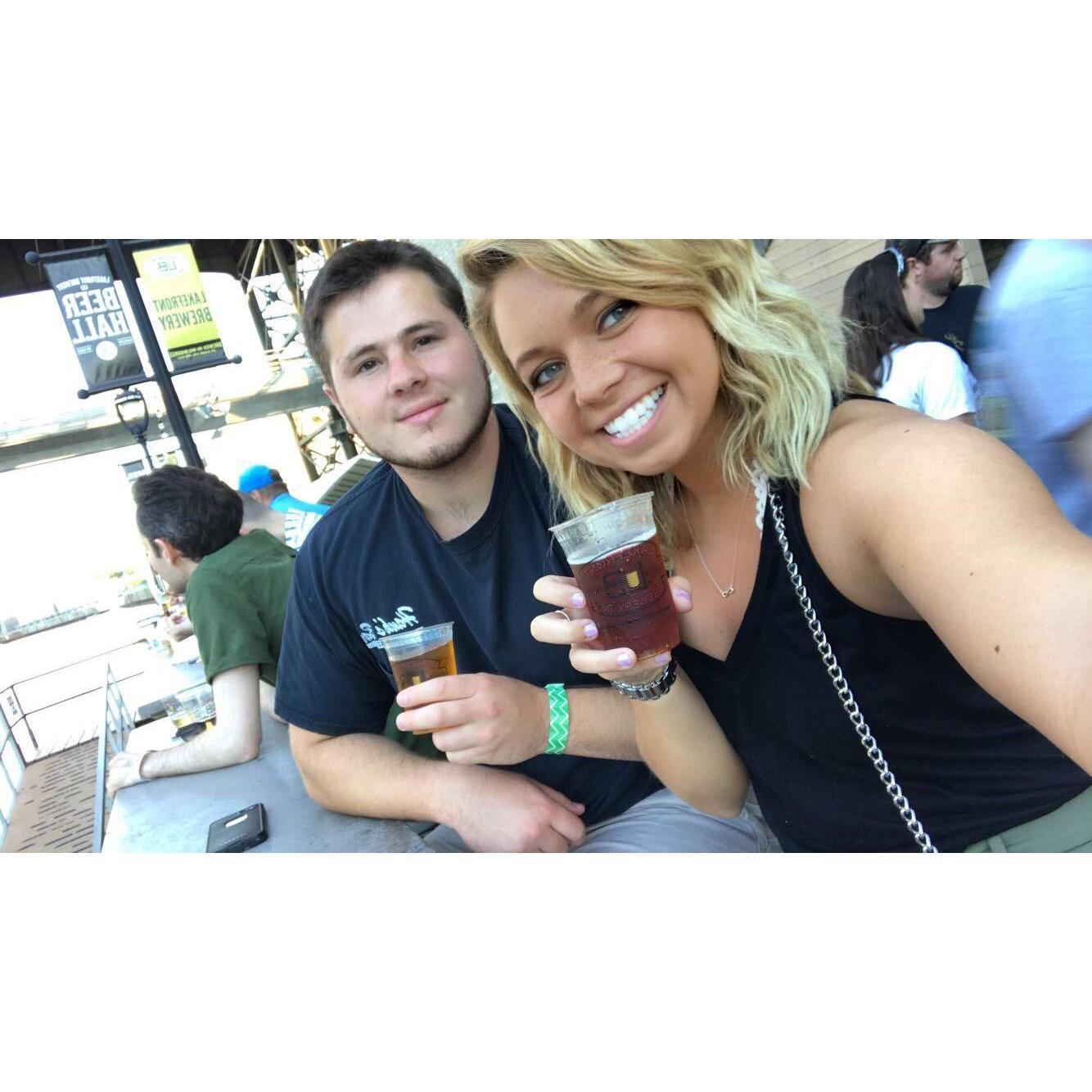 First brewery tour, LakeFront Brewing Company, Milwaukee, WI.