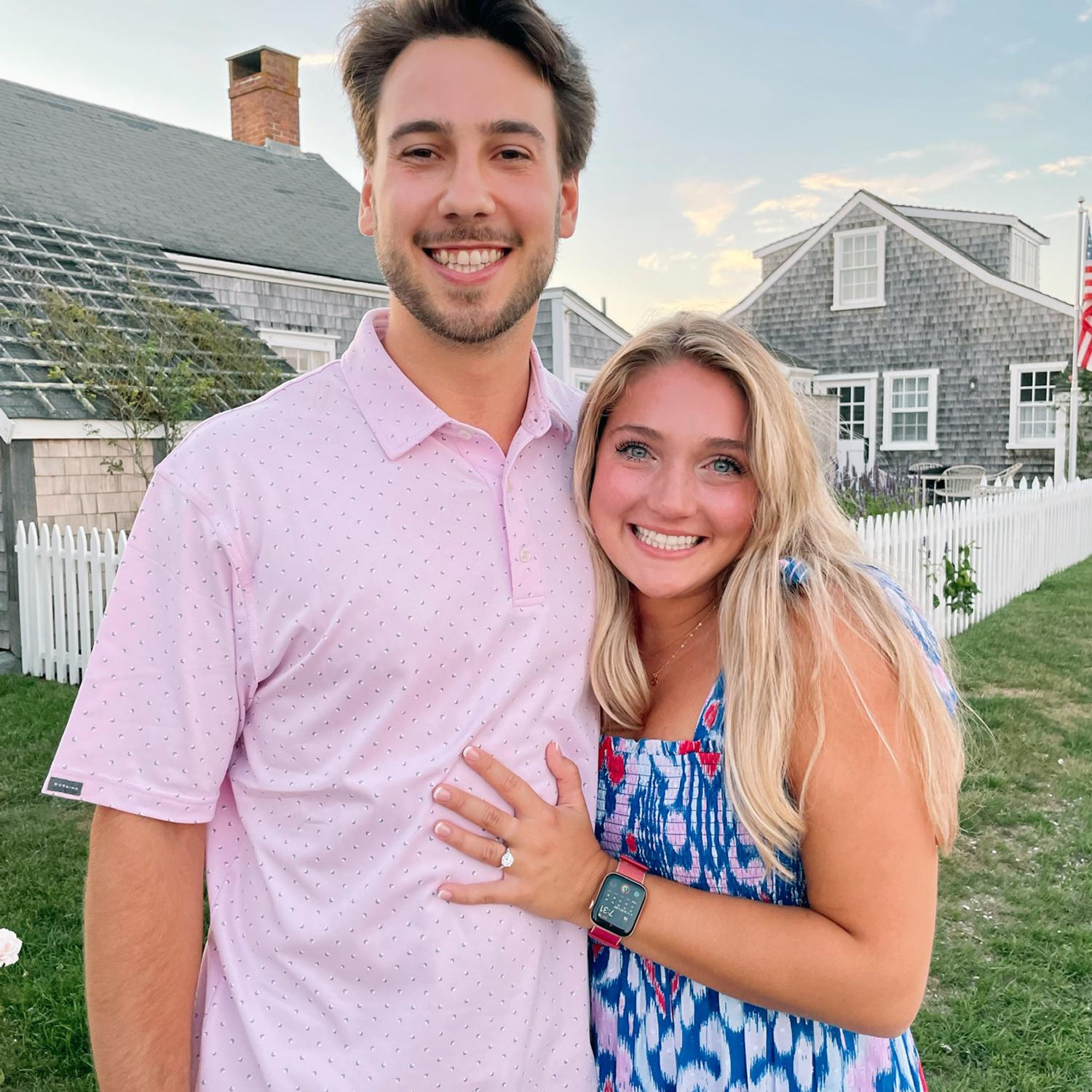 Our engagement. Cole planned a trip to Nantucket that was a dream!