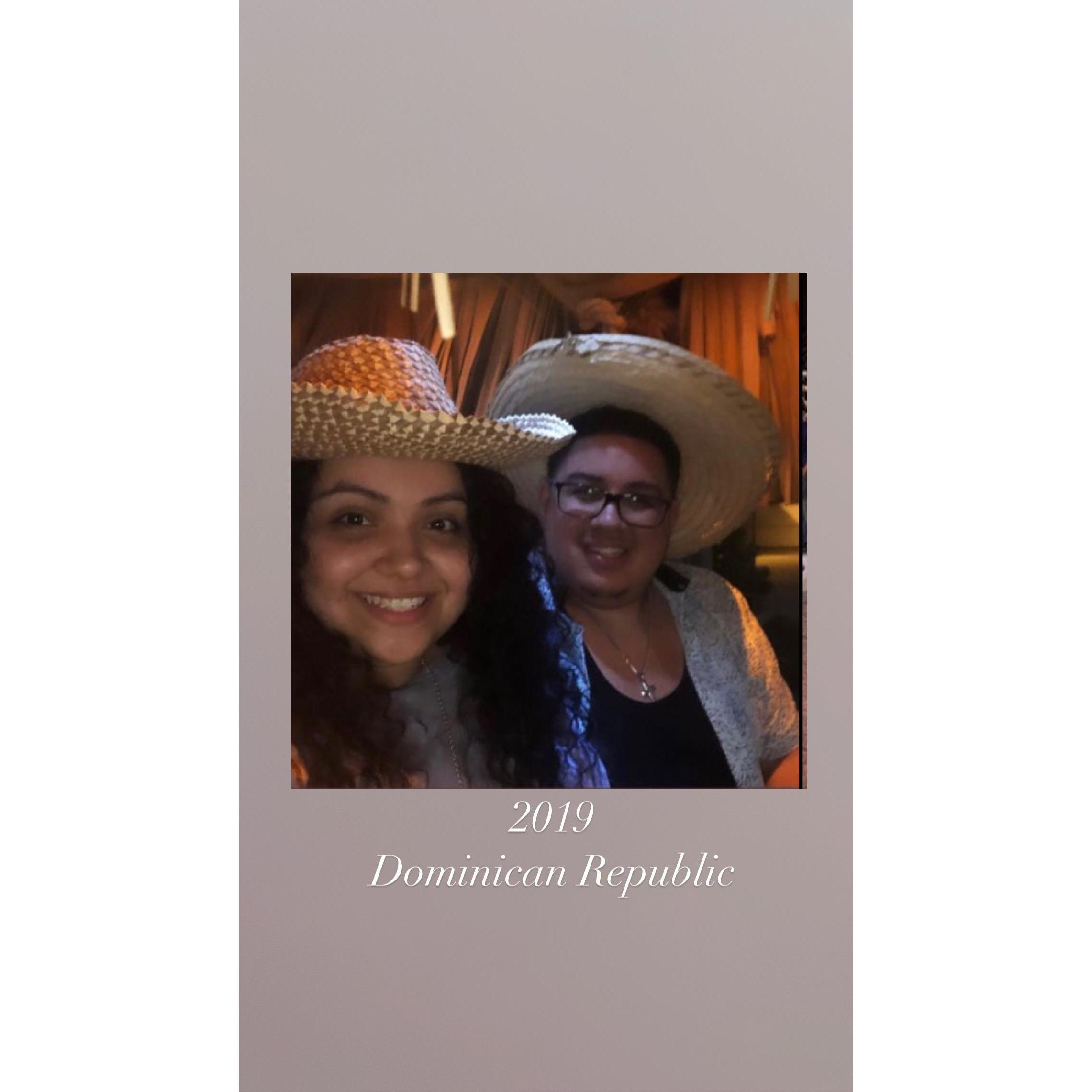 Dominican Republic is always a good time. It's also where Josue's family is from.