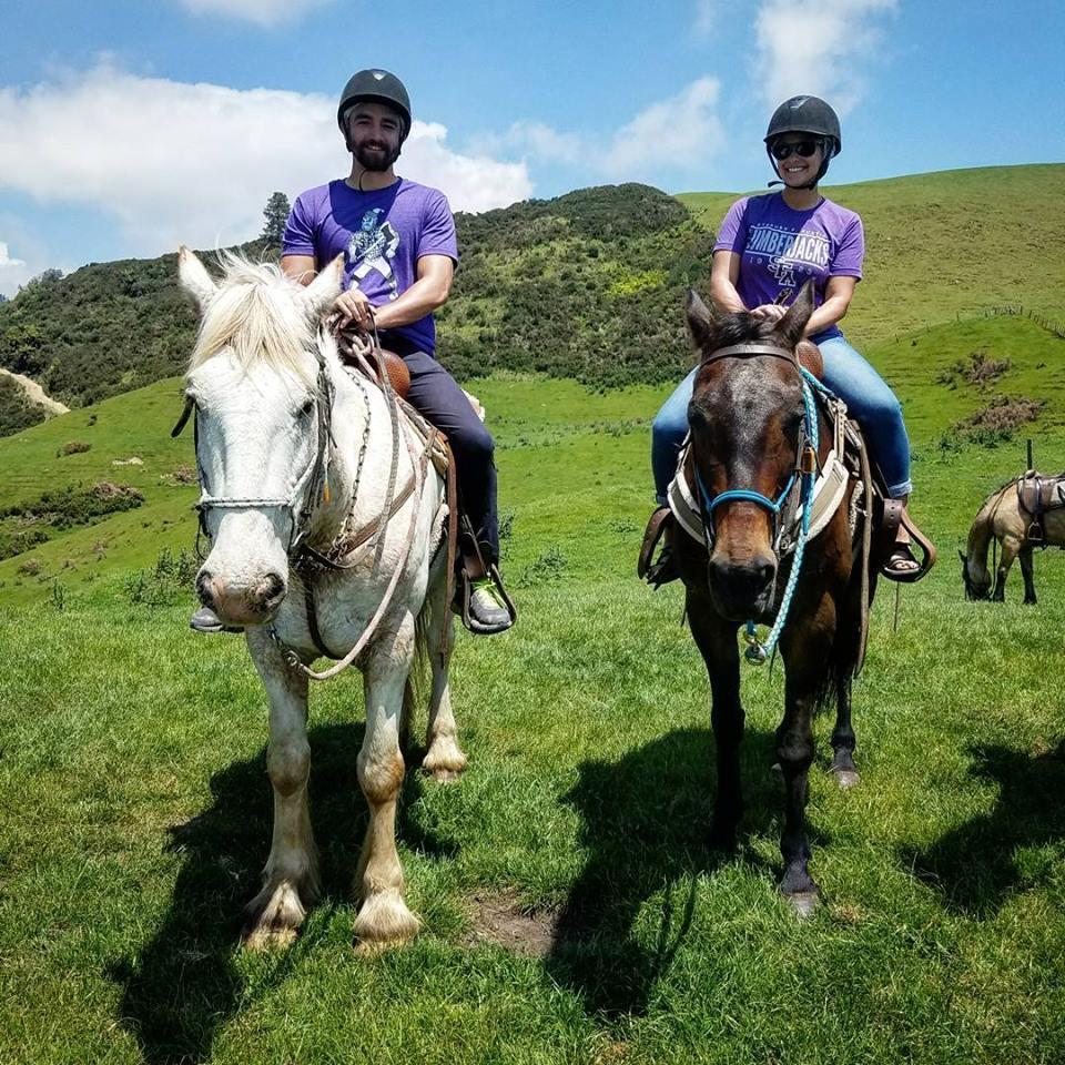 We went to New Zealand with my parents.... Erik and Kristen met up with us for the second half of our trip... and Charles is riding Arwen's horse from LOTR!!!!