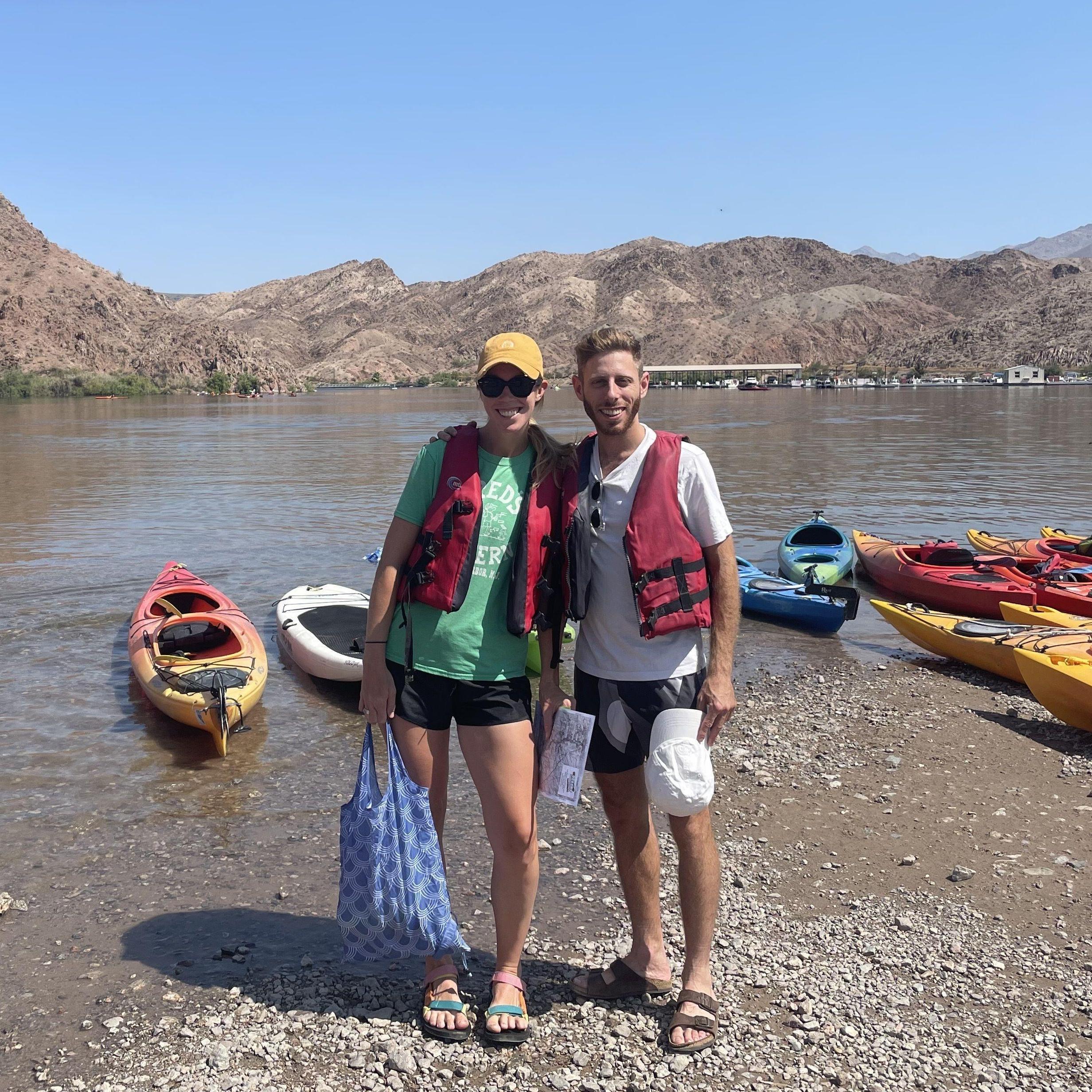 About to kayak for 3 hours in Las Vegas!