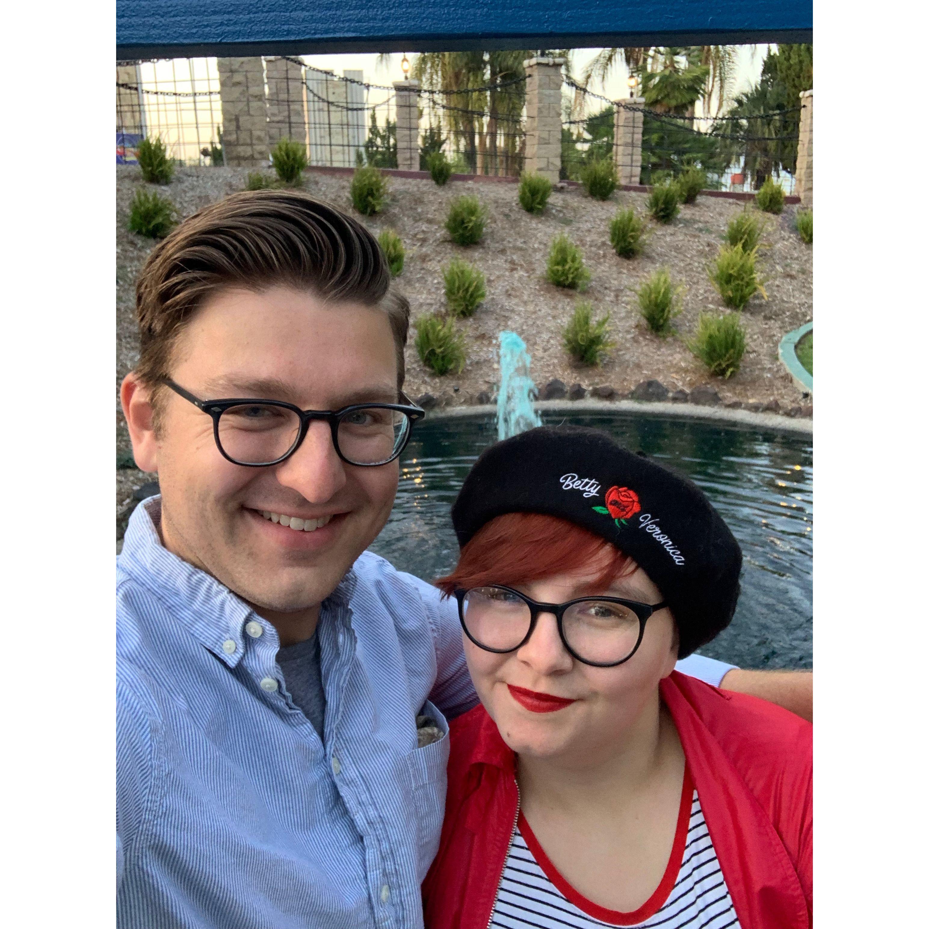 Minigolf date night in Pasadena