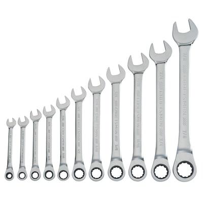 CRAFTSMAN  11-Piece Set 12-point Standard (SAE) Ratchet Wrench