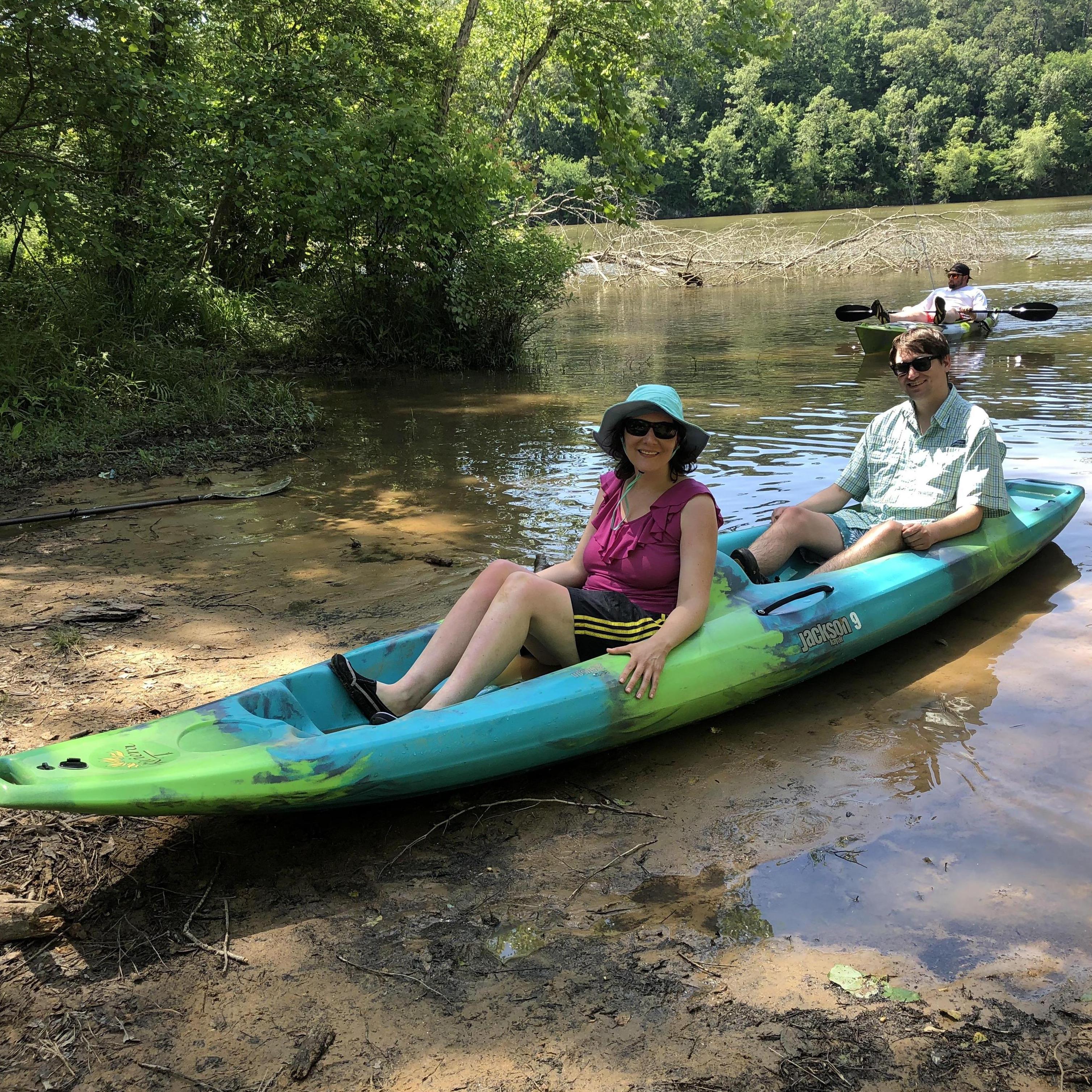 Kayaking on the Tallapoosa to see Cahaba lilies