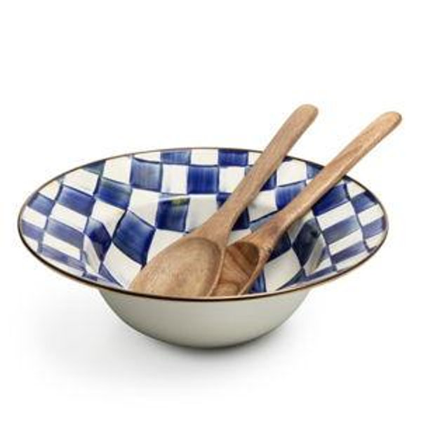 Royal Check Salad Serving Set