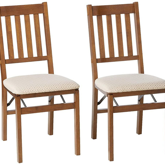 Stakmore Arts and Craft Folding Chair Finish, Set of 2, Fruitwood