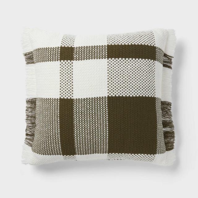 Euro Plaid Decorative Throw Pillow - Threshold™