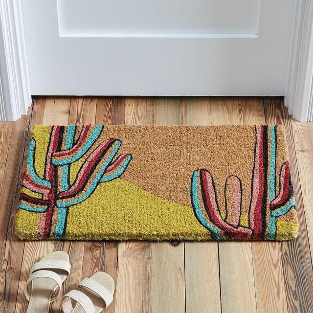 Cacti Doormat, 18'x30', Multi