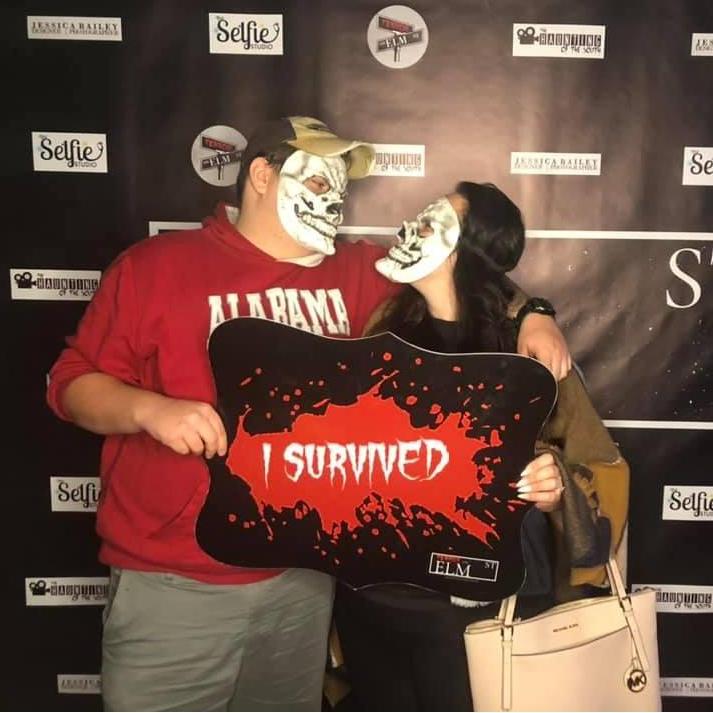 I was gripping his arm so hard while going through the haunted house!