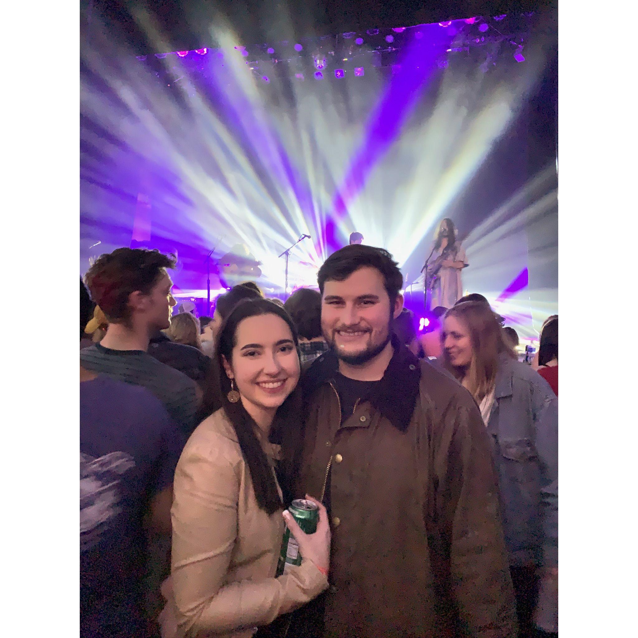 Our first Valentine's Day together, watching Kendall Street Company at the Jefferson Theater!
