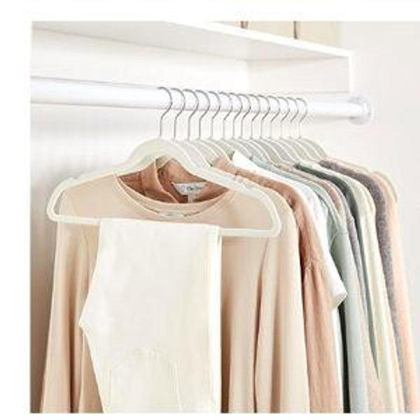 Hangers- 100 pk- ivory, silver