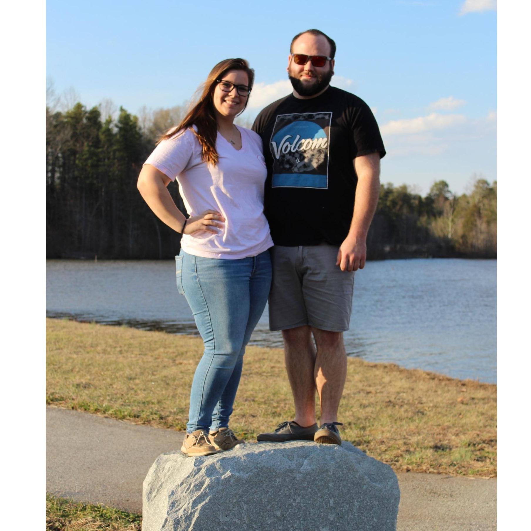 The first photo of us.