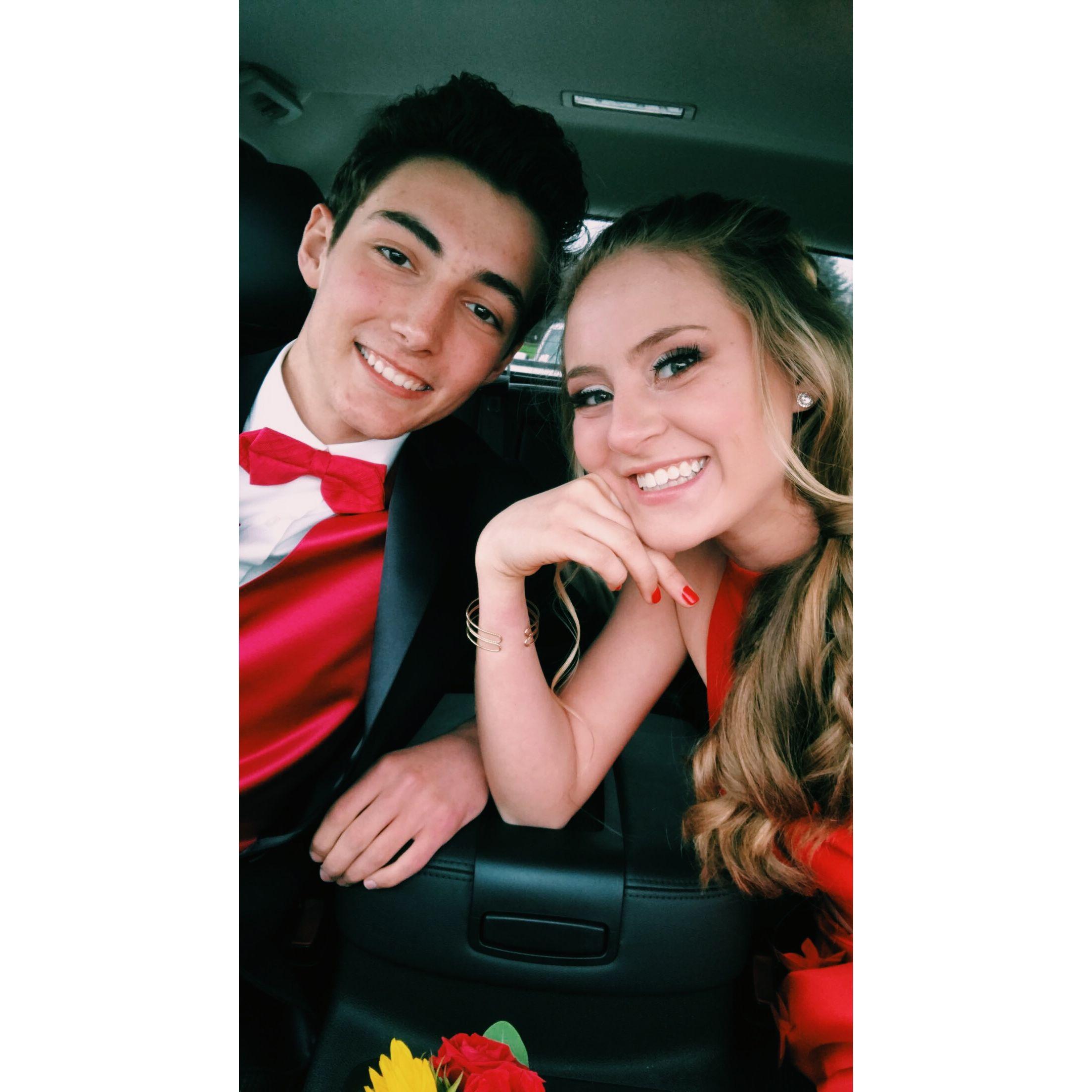 Our senior prom together.