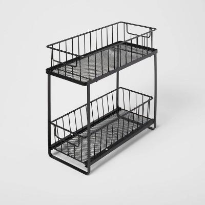 Two Tiered Black Slide Out Organizer - Brightroom™
