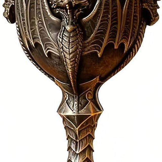 CUZOKOLA Medieval Wine Goblet | Sillver Dungeons and Dragon Cup for Medieval Party Decorations -Novelty Gothic 7oz Stainless Steel D&D Celtic Chalice Dungeons and Dragons Gifts