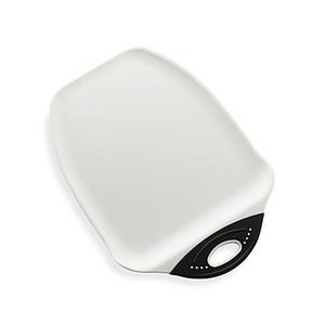 Dexas® Chop and Scoop™ Medium Cutting Board in White/Black