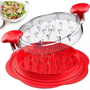 Maison Large Chicken Breast Shredder Tool Twist Black Orange & Red