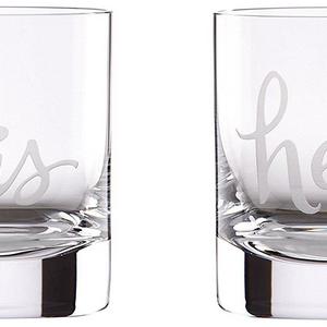 kate spade new york His & Hers 12 Ounce DOF Glass Set