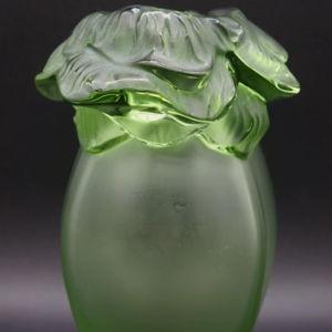 Lalique Saint Barth Green Vase