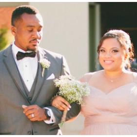 Bridesmaid and groomsman for our friends wedding