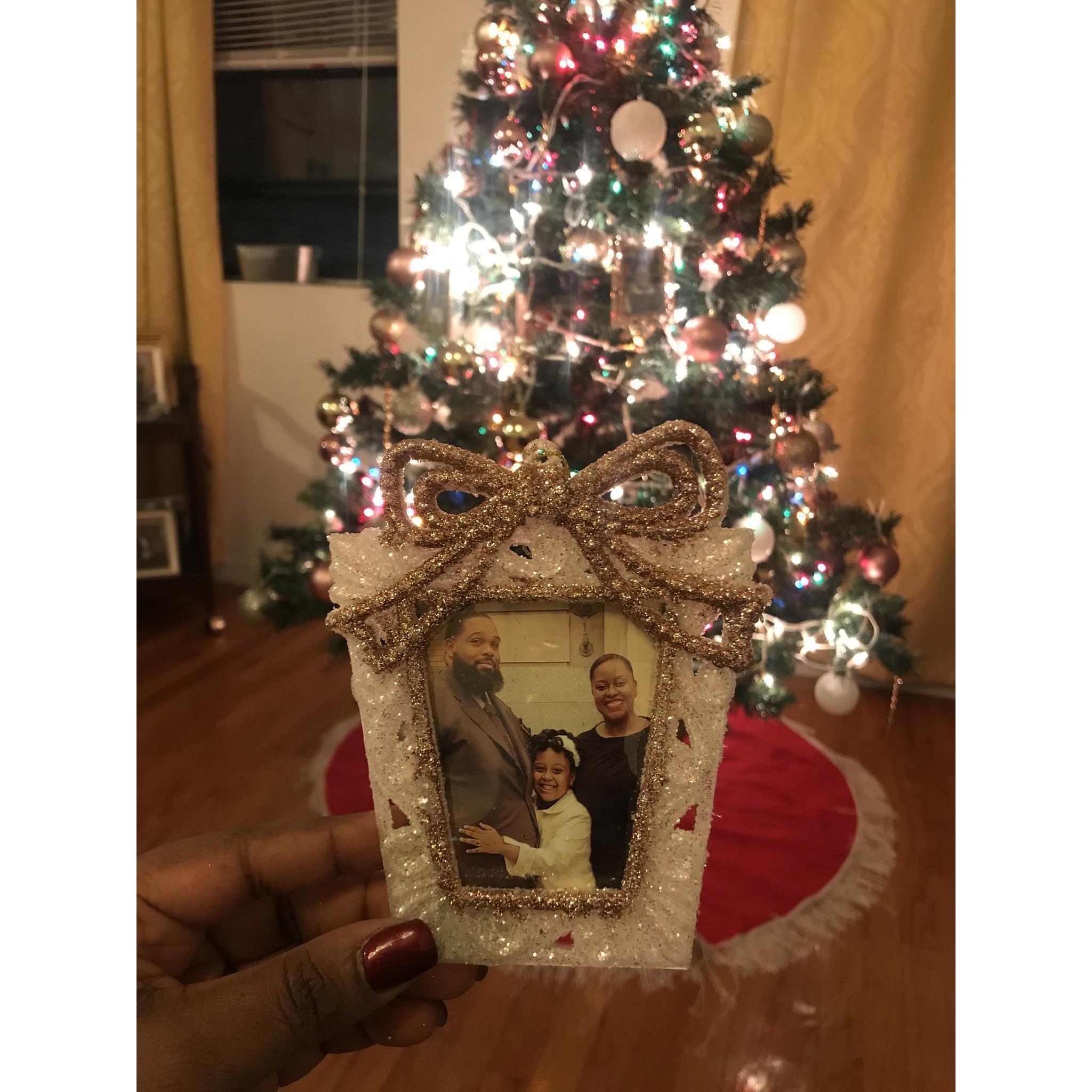 Some Gifts don’t come wrapped in a package...picture ornament Christmas 2019