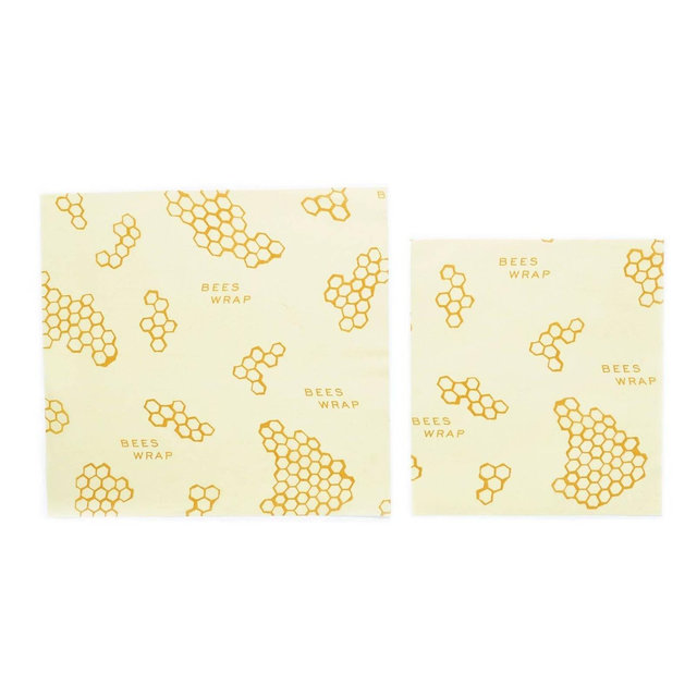 Bee's Wrap Reusable Beeswax Compostable Food Wraps - 2ct