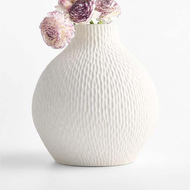 Melbourne Large Cream Porcelain 12" Vase
