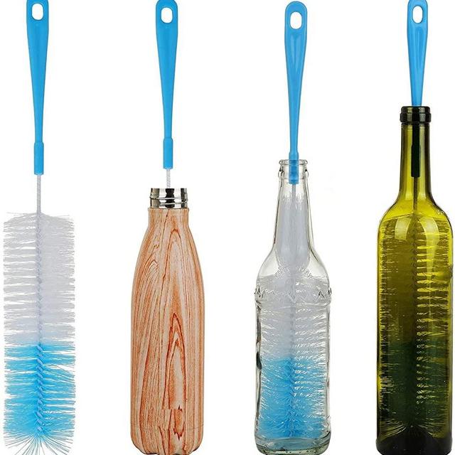 ALINK 17in Extra Long Bottle Cleaning Brush Cleaner for Washing Narrow Neck Beer, Wine, Kombucha, Thermos, Nalgene, Carafe, Yeti, S‘Well, Brewing Bottles, Hummingbird Feeder