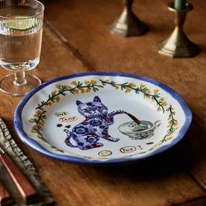 Cat Nathalie Lete Heritage Dinner Plate