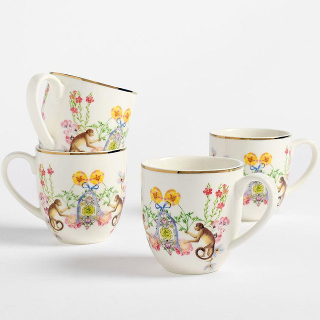 Cynthia Rowley Midsummer Night's Dream Mugs - Set of 4