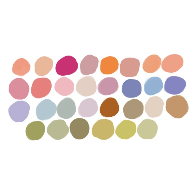Wedding color pallet