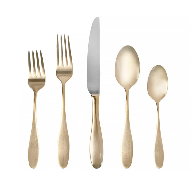 Towle® Living Ashwell Gold 20-Piece Flatware Set
