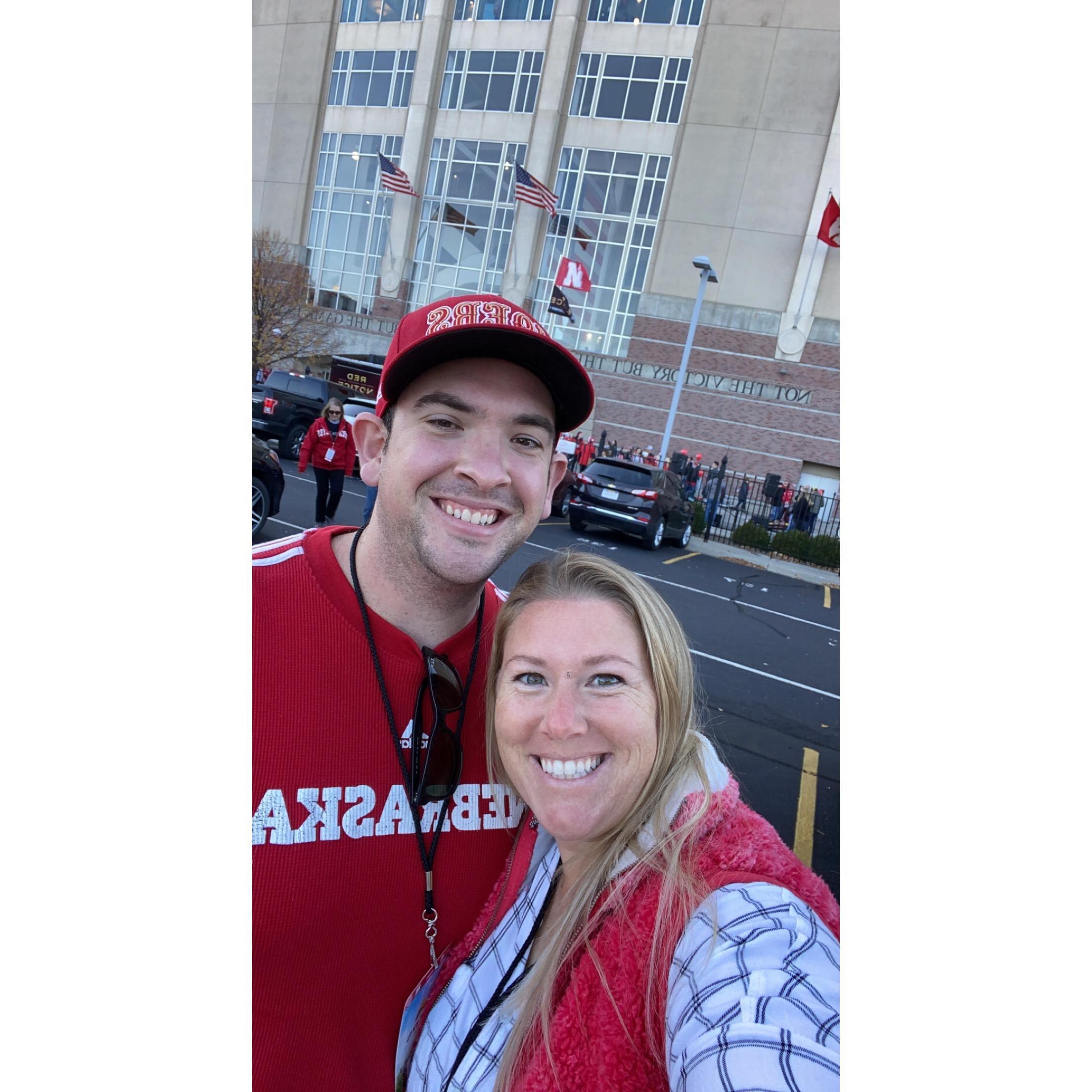 Took Lukas to his first Nebraska (vs Ohio State) football game! We had a blast!