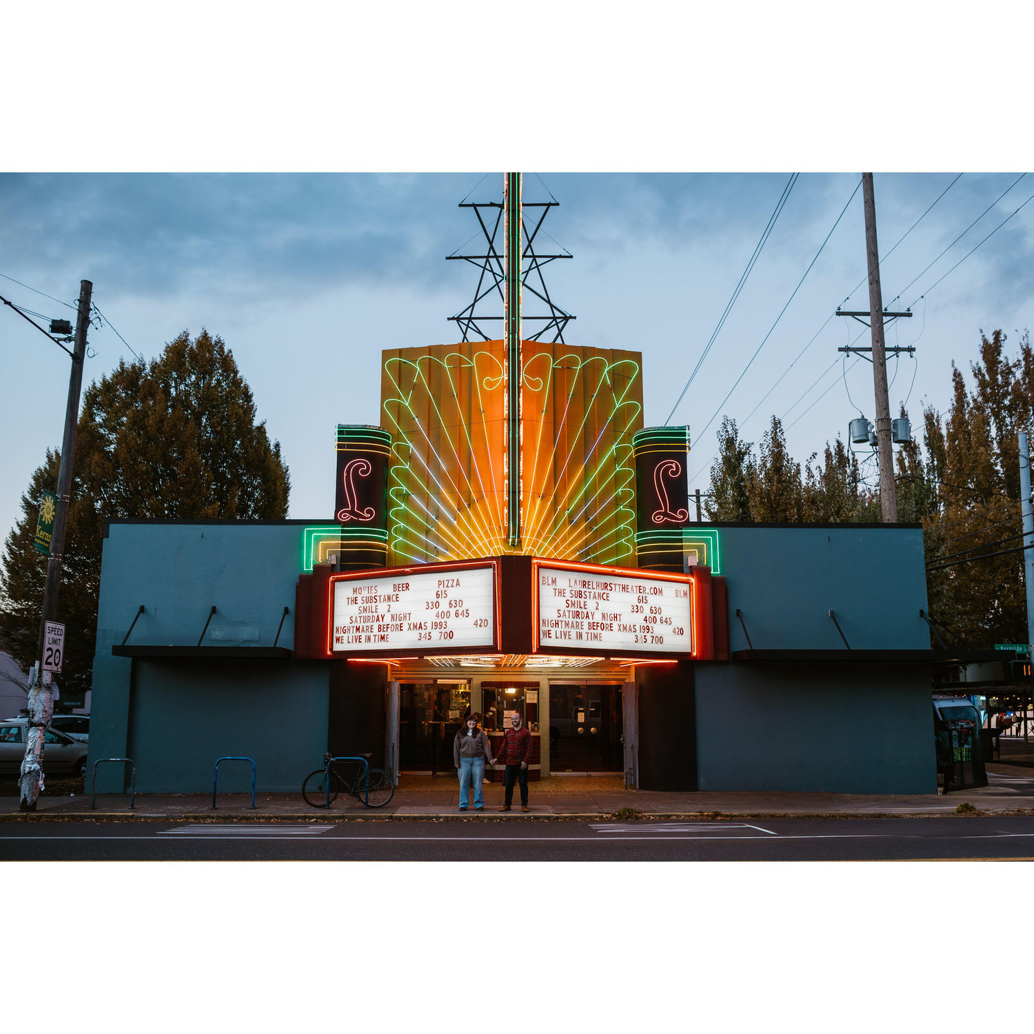 Laurelhurst theater is our favorite in town, cheap tickets, cheap beer and good pizza!