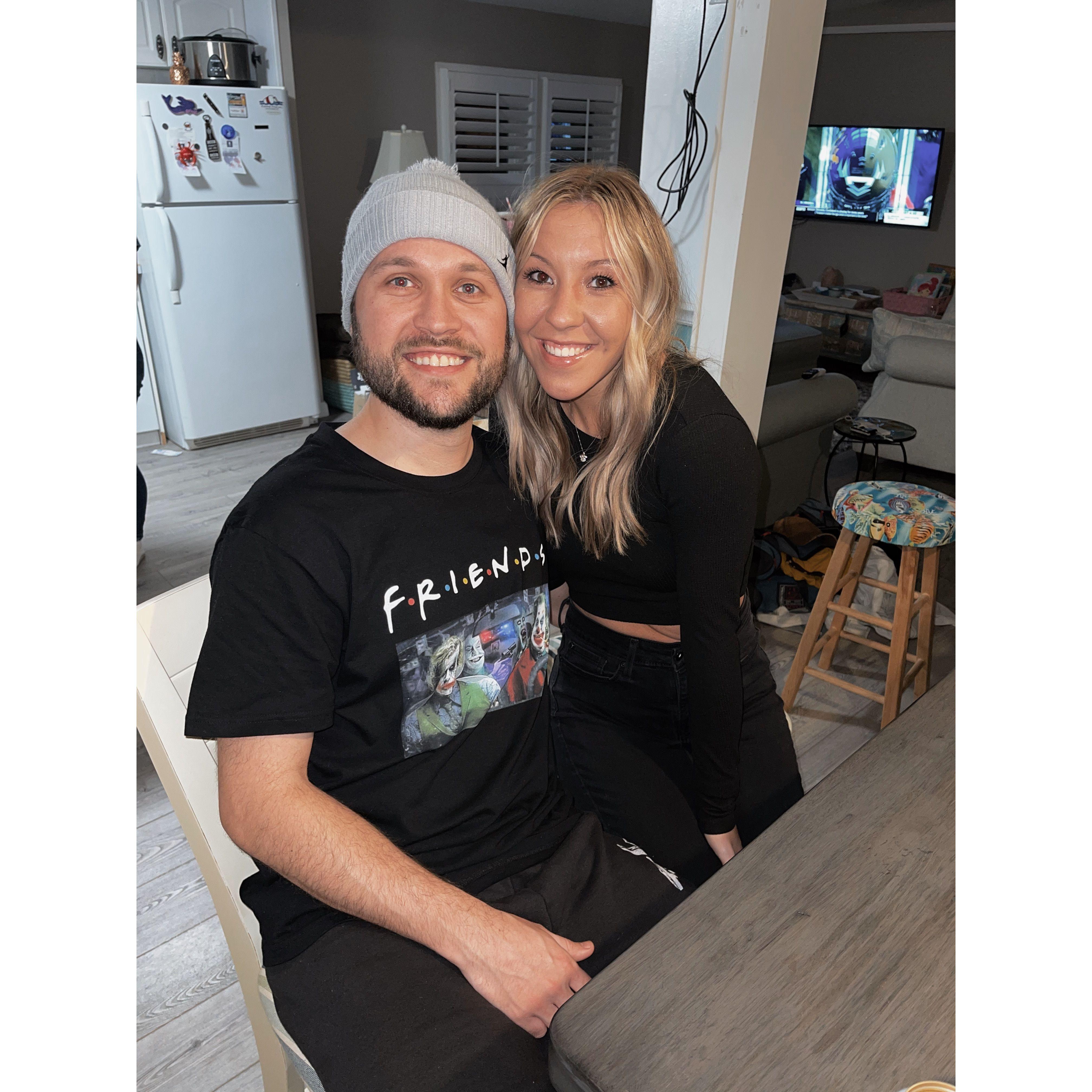 Our first "official picture". New Year's Eve 2020