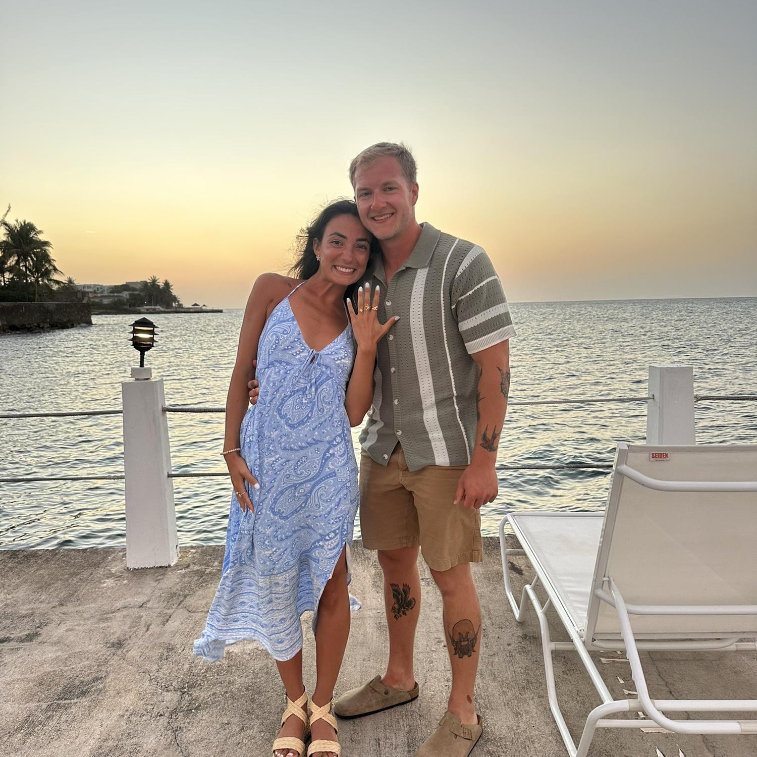 Engaged in Jamaica!!