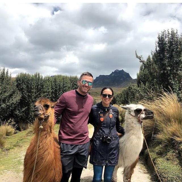Making friends in Quito, Ecuador.