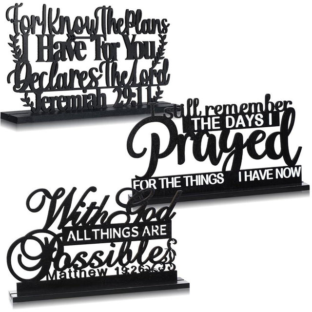 I Still Remember the Days I Prayed Sign Inspirational Table Blessed Signs Wood Motivational Home Decorations Farmhouse Table Home Decor Centerpieces for Home Living Room Office (Inspirational Style)