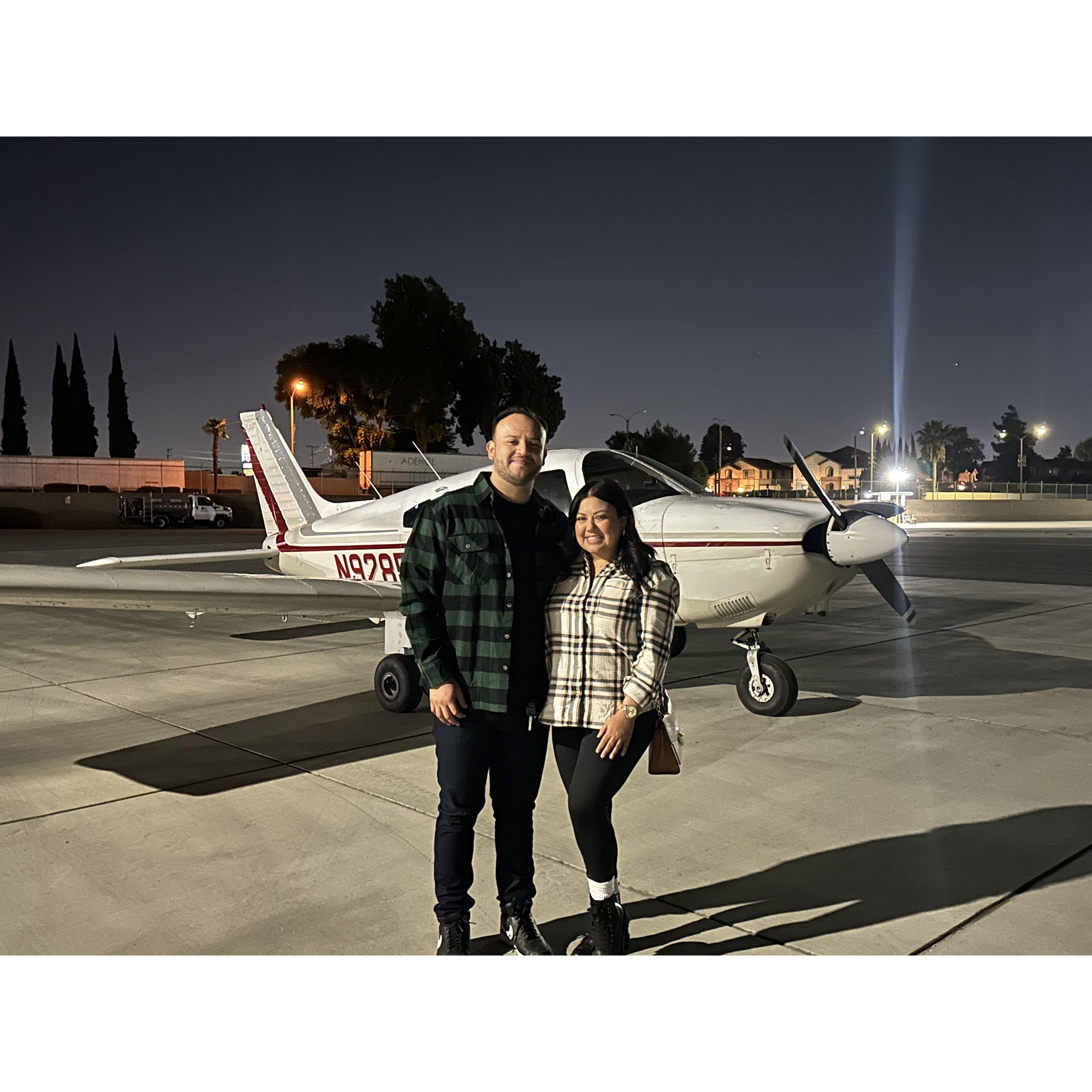 Took a flight around LA to see the city lights