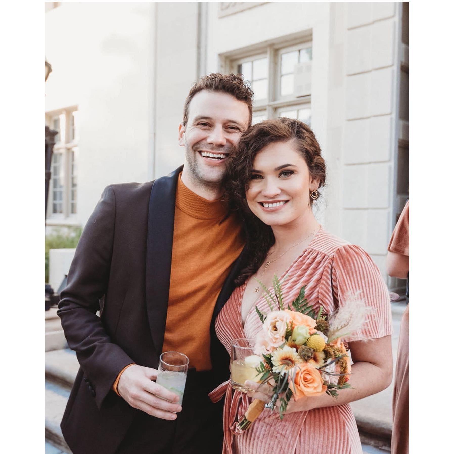 Photo of us at our friends' Ana and Brian's wedding. 10.2022