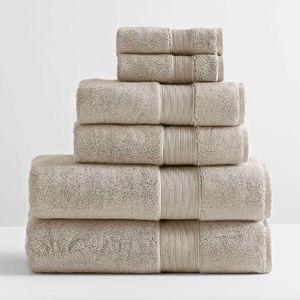 Classic Organic Towel Bundles, Simply Taupe, Set of 6