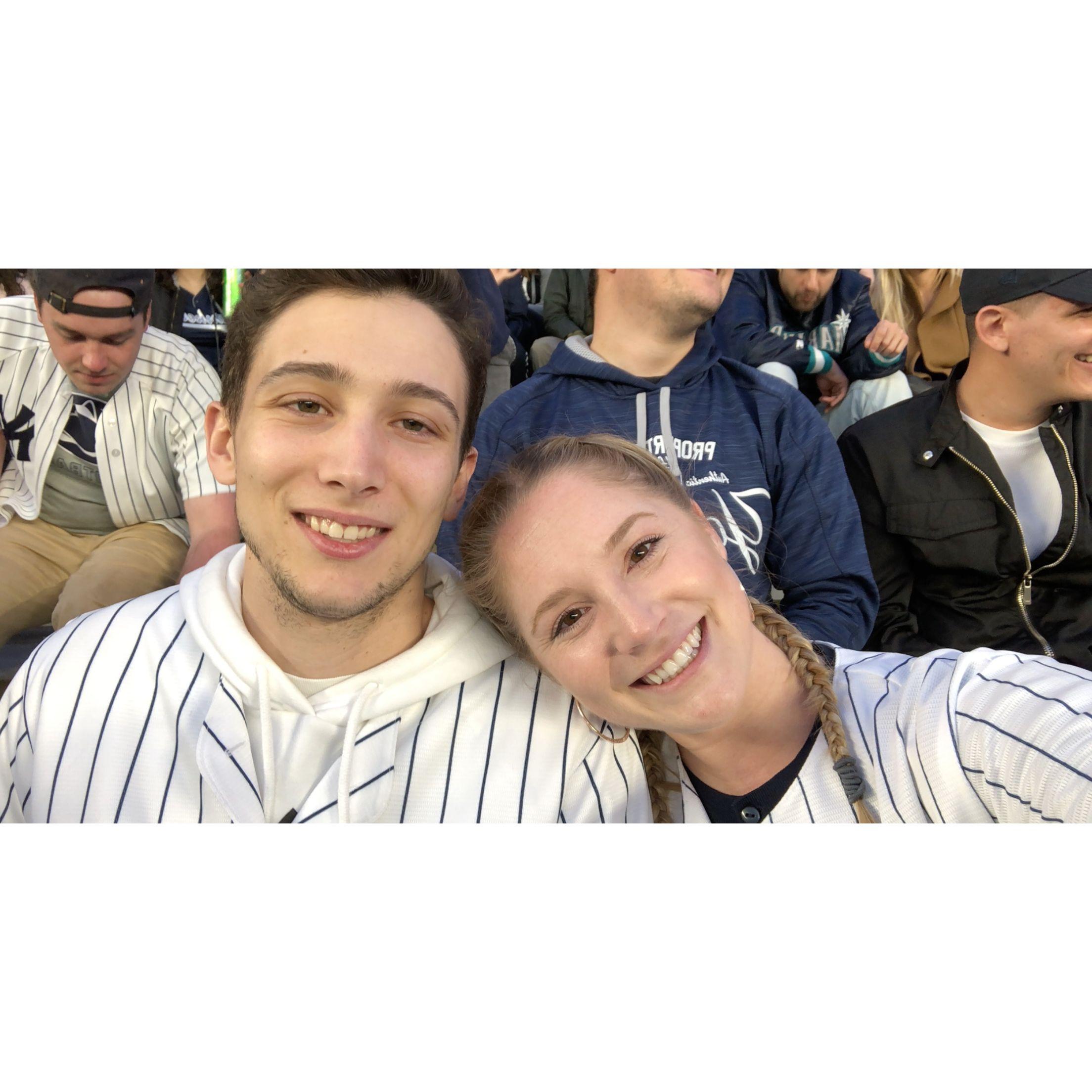 Our first Yankees game together! May 2019