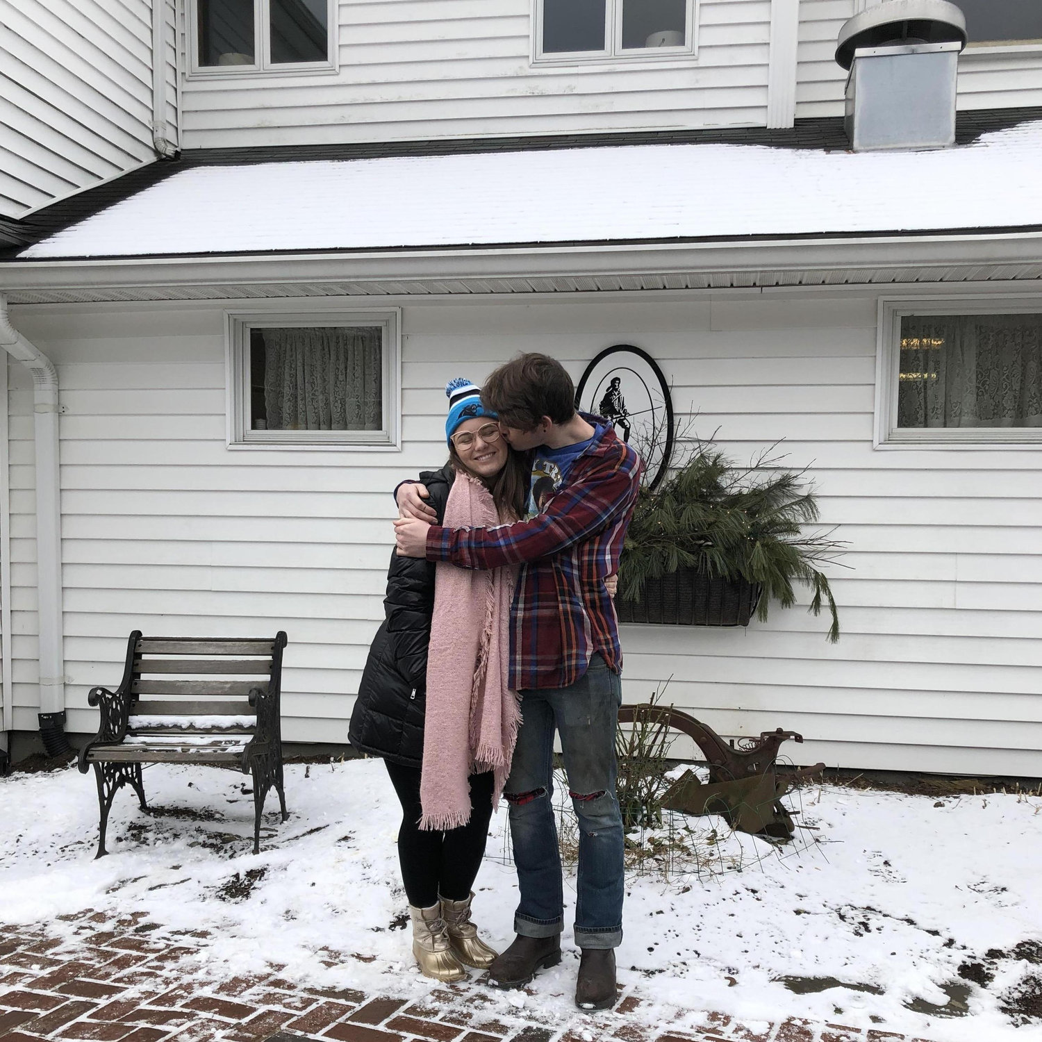Lunch at Dan'l Boone Inn on a snowy day in the mountains, 2019