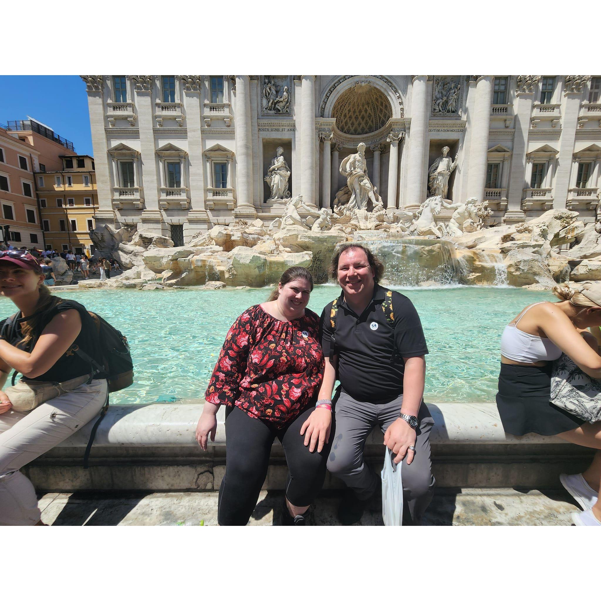 A lovely, refreshing visit to the Trevi Fountain in Rome!